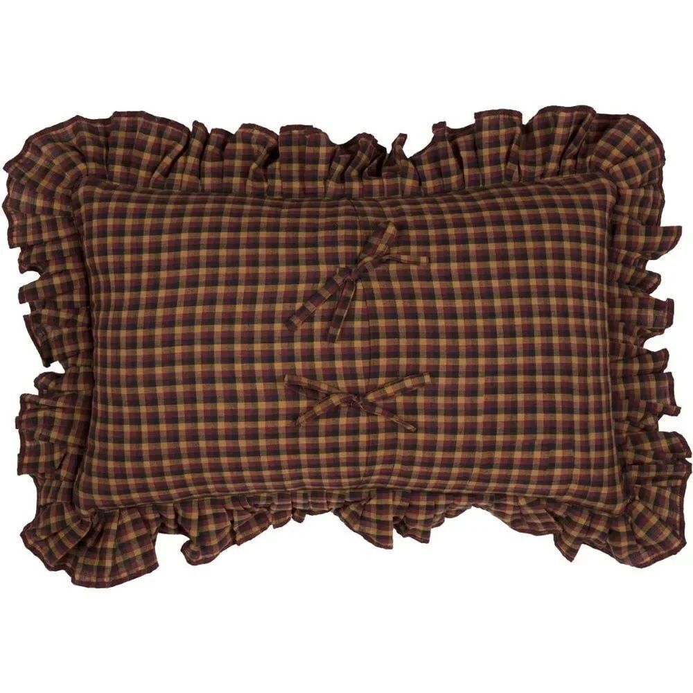 Primitive Star Large Ruffled Throw Pillow - Picture 3 of 3